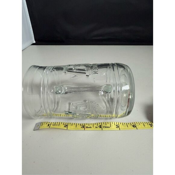 Budweiser Bud King of Beers Large 5.5" Tall Glass Handled Beer Mug Tankard VTG - Picture 4 of 4